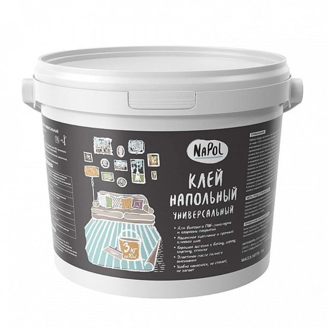 Клей напольный универсальный NaPol 3 кг