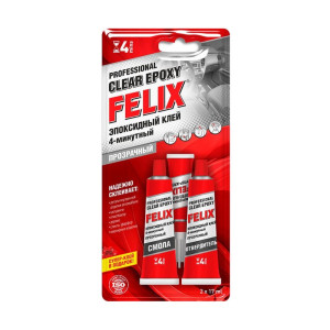 Клей эпоксидный Felix 411040064 профессиональный прозрачный 2*17 мл