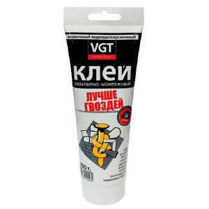 Клей ремонтно-монтажный VGT прозрачный 0.25 кг