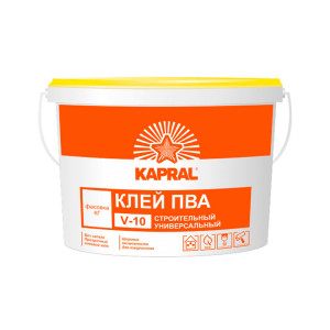 Клей строительный ПВА Kapral V-10 1 кг