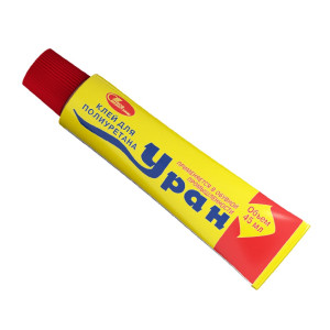 Клей для полиуретана НовБытХим Уран шоу-бокс 45 мл