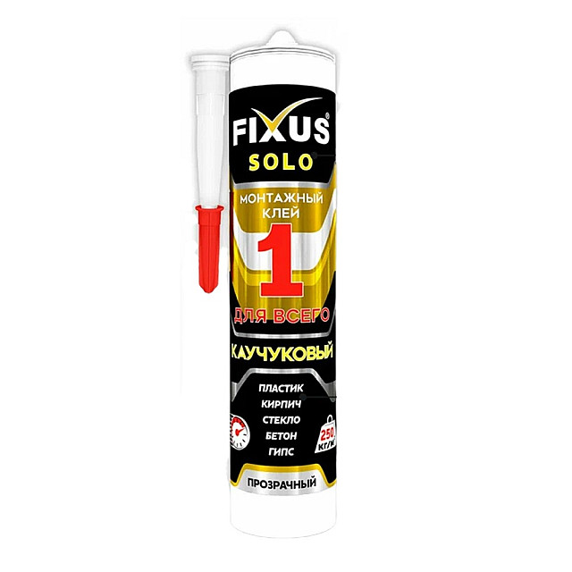 Клей монтажный Fixus Соло-250 прозрачный 000 280 мл