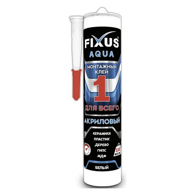 Клей монтажный Fixus Аква-100 белый 001 280 мл
