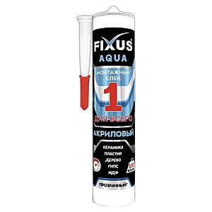Клей монтажный Fixus Аква-100 прозрачный 000 280 мл