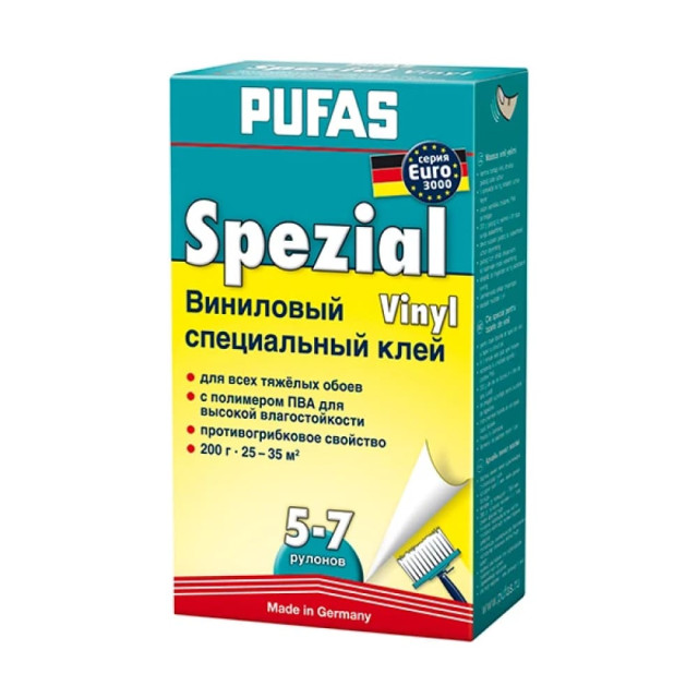 Клей для виниловых обоев Pufas Special Vinyl 3000 200 г
