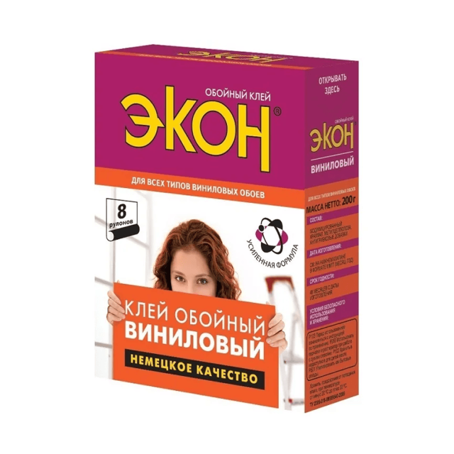 Клей обойный Экон 1312333 виниловый 200 г