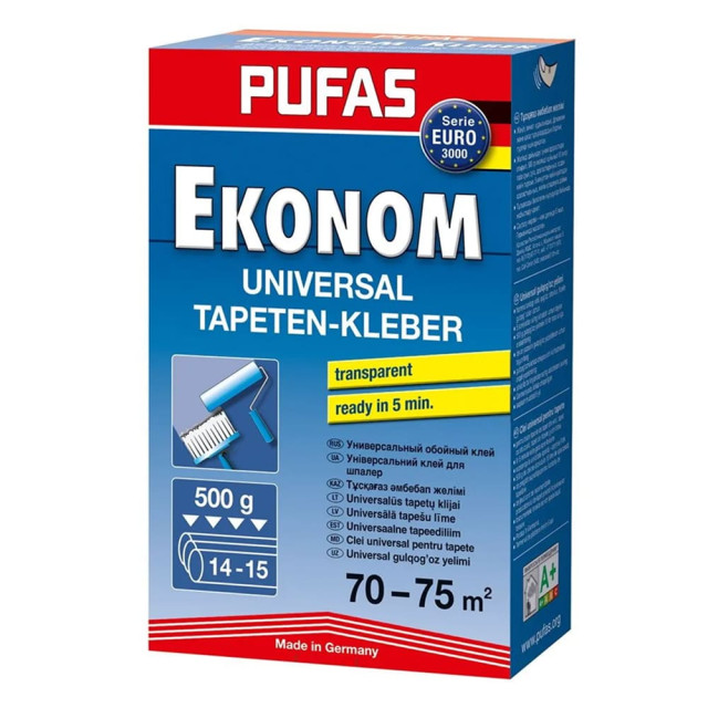Клей обойный Pufas Ekonom Euro 3000 универсальный 500 г