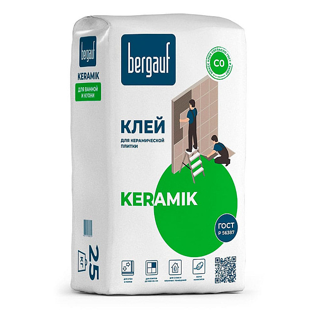 Клей для керамической плитки Bergauf Keramik 25 кг