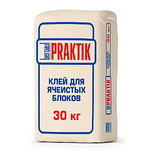 Клей для ячеистых блоков Bergauf Praktik 30 кг
