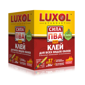 Клей обойный Luxol сила ПВА Standart 500 г