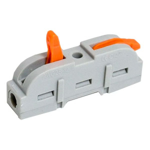 Соединительная проходная клемма СириусА с рычагами 2 отверстия 100 шт