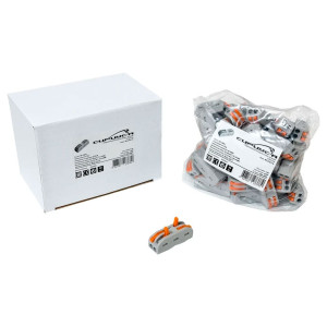 Соединительная проходная клемма СириусА с рычагами 4 отверстия 50 шт