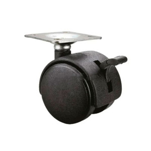 Опора колесная Starfix SMF-10520 50 мм на площадке с фиксатором