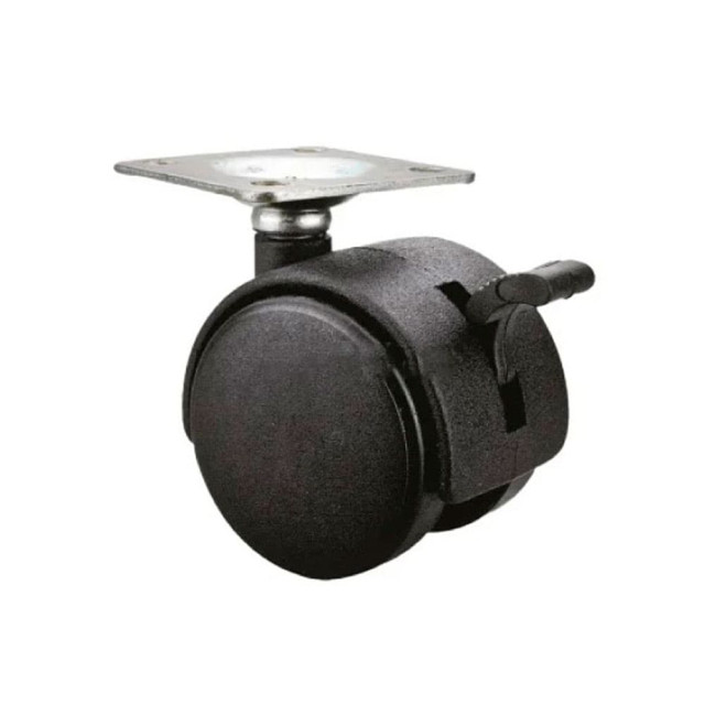 Опора колесная Starfix SMF-10520 50 мм на площадке с фиксатором