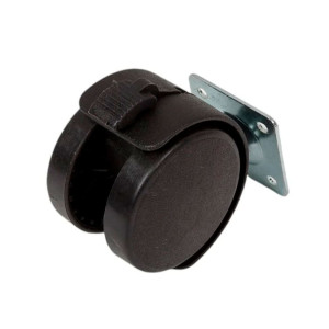 Опора колесная Starfix SMF-10520 50 мм на площадке с фиксатором