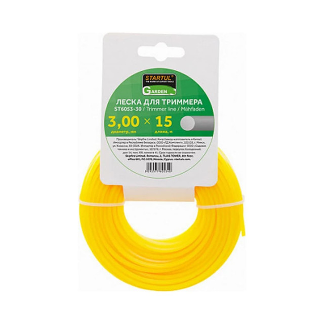 Леска Startul Garden ST6053-30 3 мм*15 м круглое сечение