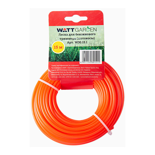 Леска для катушки Watt W30.15.1 3.0 мм*15 м круг