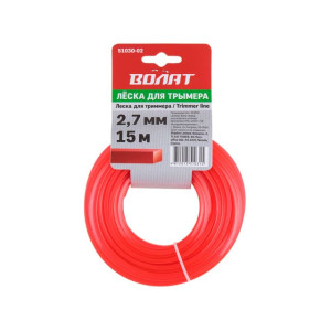 Леска ВОЛАТ 51030-02 ф 2.7 мм *15 м квадратное сечение