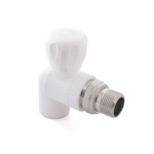 Кран шаровой для радиатора РосТурПласт 27807 ПП угловой 20*1/2