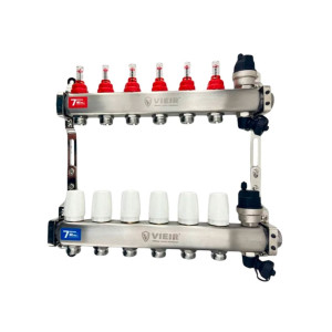 Группа коллекторов Vieir VR123-06A с расходомерами с воздухоотводчиками 1