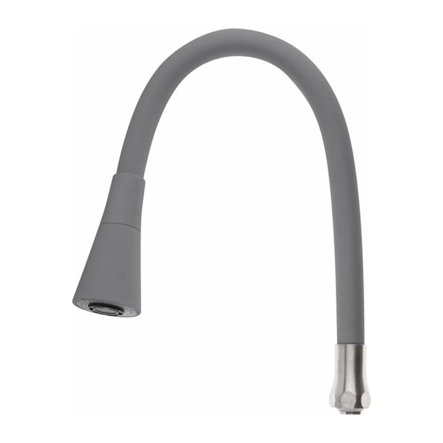 Излив гибкий AV Engineering AVZAP-2SGR с двухрежимной лейкой серый