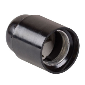 Патрон электрический IEK EPK10-04-01-K01 Е27 Пкб27-04-К01 карболит подвесной черный