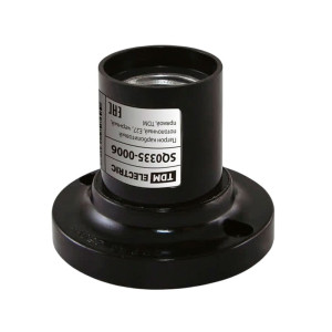 Патрон TDM Electric SQ0335-0006 карболитовый потолочный Е27 черный прямой