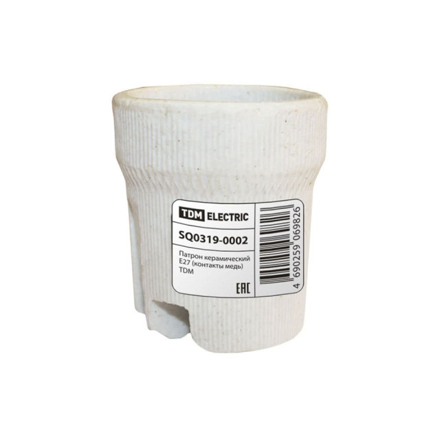Патрон TDM Electric SQ0319-0002 керамический E27 контакты медь