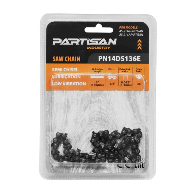 Цепь пильная Partisan PN14DS136E