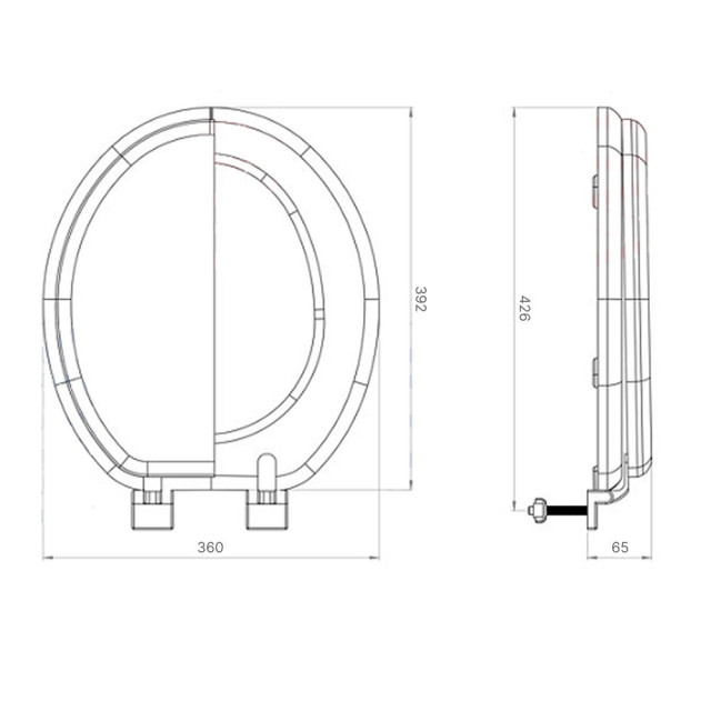 Сиденье для унитаза Aqua-Prime Base-Comfort Digital AQP.06.6091 FP с крышкой