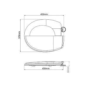 Сиденье для унитаза AV Engineering  AVE129716