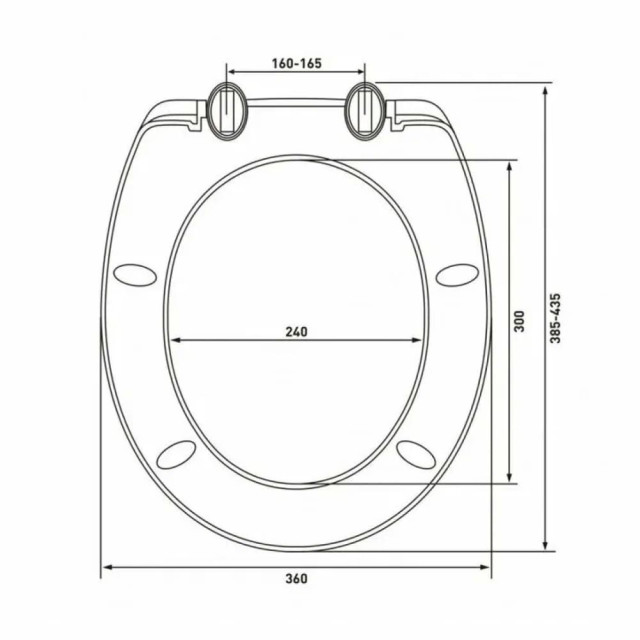 Сиденье для унитаза AV Engineering Standart Plus AVE129617