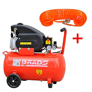 Компрессор воздушный Brado AR50В + шланг Skiper PH02 10 м
