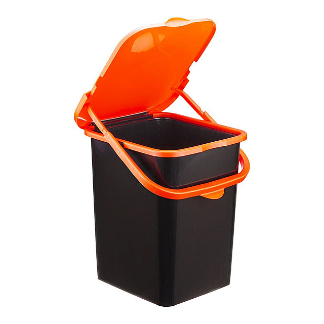 Контейнер для мусора Idea Пуро М2475 оранжевый 18 л