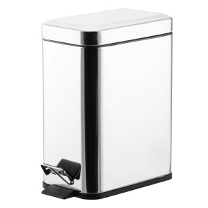 Ведро для мусора Perfecto Linea 22-160305 с педалью нержавеющая сталь 5 л