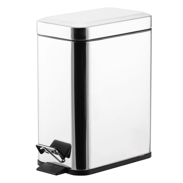 Ведро для мусора Perfecto Linea 22-160305 с педалью нержавеющая сталь 5 л