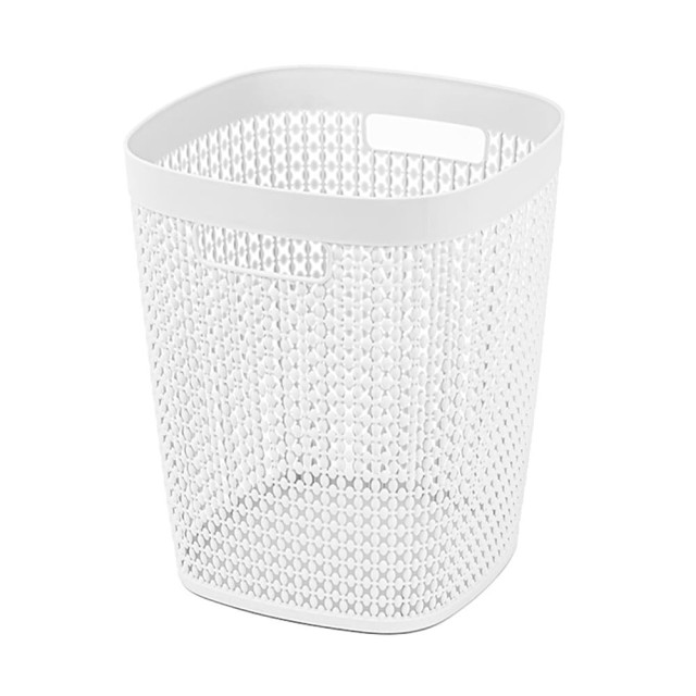 Корзина для бумаг Idea Пирула М 2500 белый 10 л