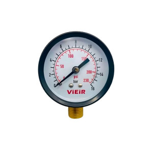 Манометр радиальный Vieir YLA16 16 бар