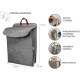 Корзина для белья Perfecto Linea 47-483612 подвесная 55*39*12 см серая