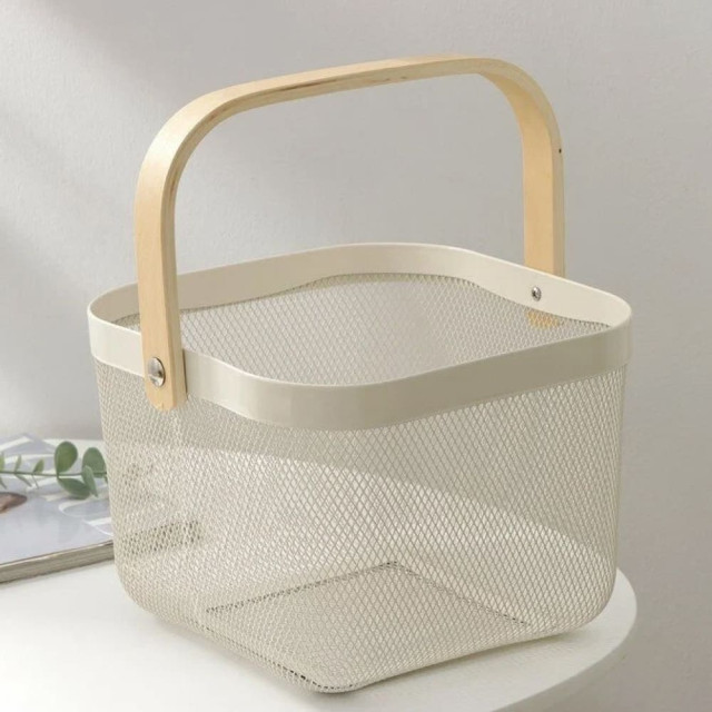 Корзина сетчатая Market Union DA1843 бежевый 21.5*20*16.5 см