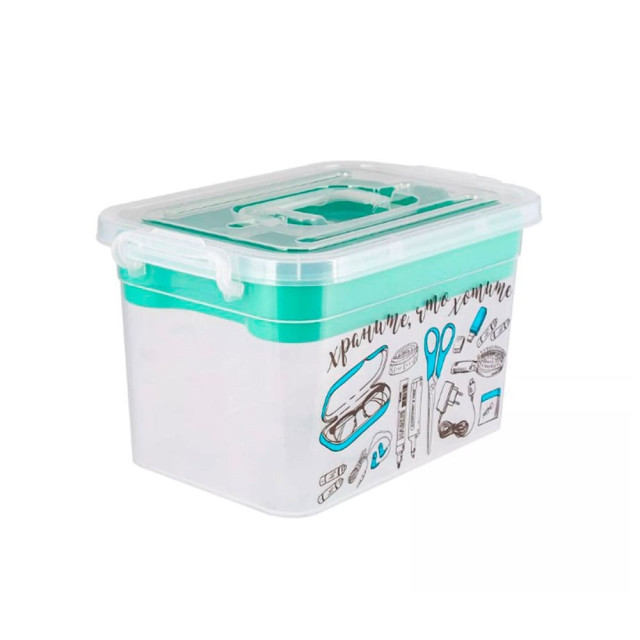 Контейнер для хранения Полимербыт Важные мелочи 4380902 310*200*180 мм 6.5 л