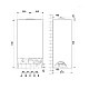 Котел газовый Ariston Cares XC 24 FF NG 3301682 двухконтурный турбированный