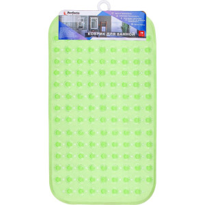 Коврик для ванной Perfecto Linea 22-267371 прямоугольный с пузырьками 67*37 см зеленый