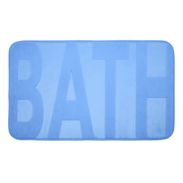 Коврик для ванной Vortex 24119 c памятью формы Bath синий 45*75*1.2 см