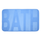 Коврик для ванной Vortex 24119 c памятью формы Bath синий 45*75*1.2 см