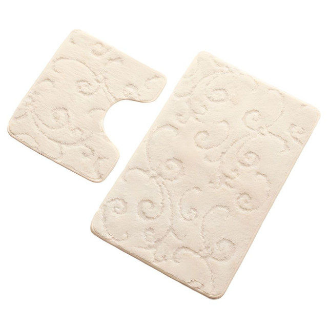 Комплект ковриков для ванной Banyolin Economic кремовый 55*90 см и 45*55 см