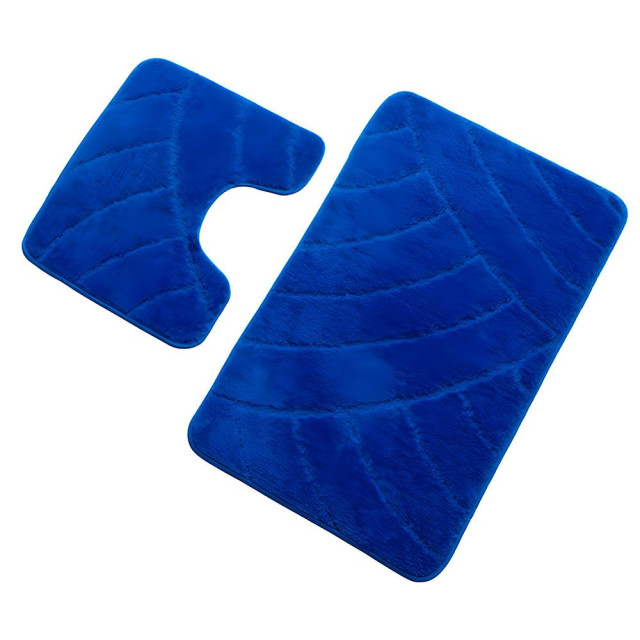 Комплект ковриков для ванной Banyolin Economic синий 55*90 см и 45*55 см