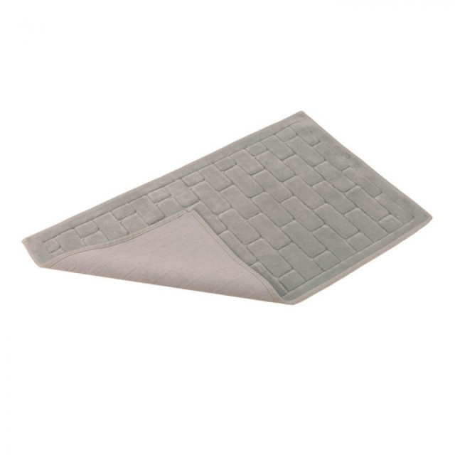 Коврик для ванной Zeria Home Castafiore Naturale Kerpic серый 60*100 см