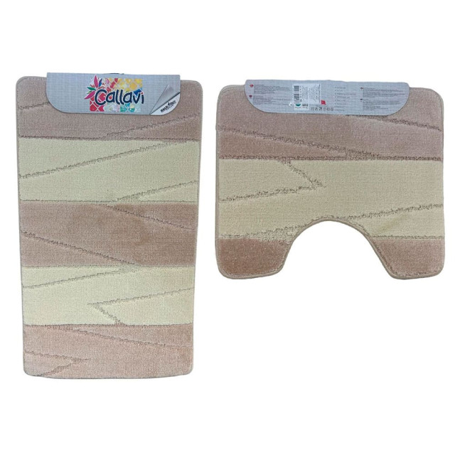Комплект ковриков для ванной Callavi Nada фраппе 50*80 см и 40*50 см