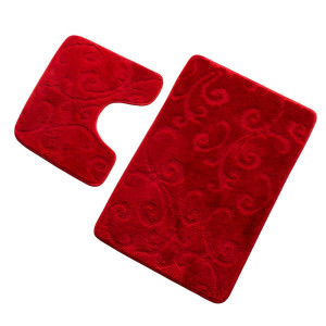 Комплект ковриков для ванной Banyolin Classic бордовый 60*100 см и 50*60 см